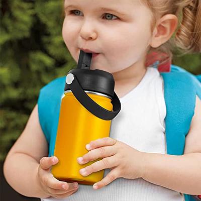 Hydro Flask 12 oz Kids Wide Mouth Straw Lid Bottle Peony