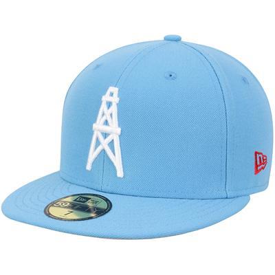Men's New Era Blue Miami Marlins Vice Highlighter Logo 59FIFTY Fitted Hat