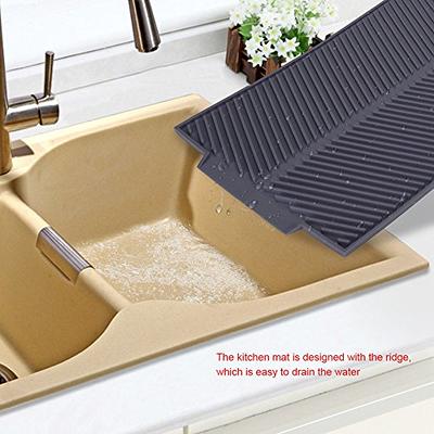 Kitchen Silicone Drainage Pad Tableware Silicone Drainage Mat Sink Drainer  Mat