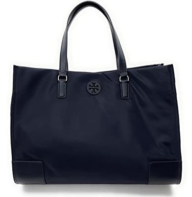 Tory Burch Navy Blue Nylon And Patent Leather Ella Tote Tory Burch