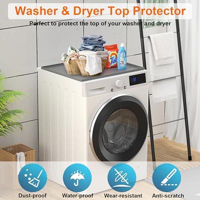 Washer And Dryer Top Protector, 23.6 X 23.6 Inch Washer And Dryer Covers  For The Top, Silicone Rubber Protective Mat Of Dry Or Washing