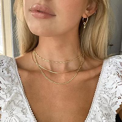 DEARMAY Gold Herringbone Necklace for Women Dainty Gold Necklace for Women  Simple Gold Chain Choker Necklace for Women Minimalist Thin Snake Chain  Necklaces for Teen Girl Gifts - Yahoo Shopping