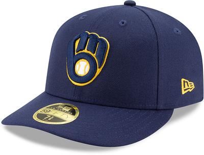 Men's New Era Navy Milwaukee Brewers Home Authentic Collection On-Field 59FIFTY Fitted Hat