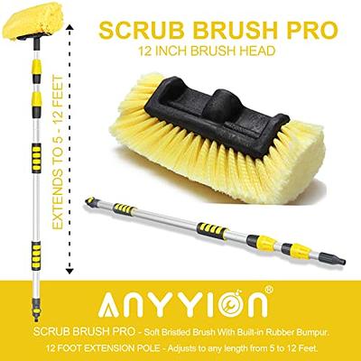 1pc Microfiber Car Wash Brush Mop Kit, Mitt Sponge With Long Handle Car  Cleaning Supplies Kit Duster Washing Car Tools Accessories For Car RV Truck