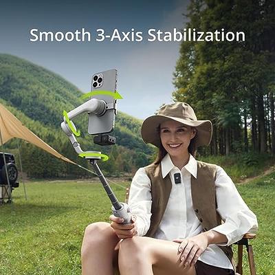 DJI OM 5 Smartphone Gimbal Stabilizer, 3-Axis Phone Gimbal, Built-In  Extension Rod, Portable and Foldable, Android and iPhone Gimbal with  ShotGuides