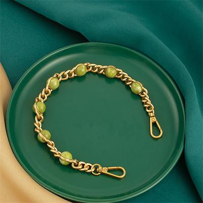 Shoulder strap metal chain gold