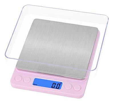 Digital Kitchen Scale 3000g/ 0.1g, Pocket Food Scale 6 Measure Modes, Gram  Scale with 2 Trays, LCD, Tare, Digital Scale Grams and Ounces for Food,  Cooking, Nutrition, Battery Included 