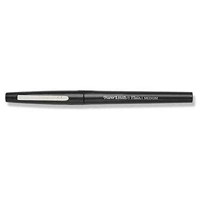 Paper Mate Flair Felt Tip Pens, Medium Point (0.7mm), Black, 4 Count
