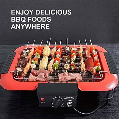 Mini BBQ Grill, Smokeless Portable Tabletop Non Stick Barbecue