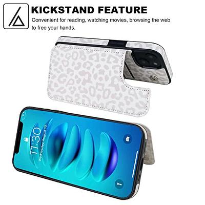 LOHASIC for iPhone 14 Pro Wallet Case, 5 Card Holder Phone Cover to Men  Women, Premium PU Leather Credit Slot, Magnetic Clasp Kickstand Protective