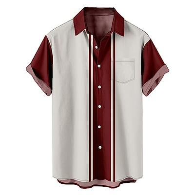 Pudolla Men's Fishing Shirts Short Sleeve Travel Work Shirts Summer Button Down Shirts for Men UPF50+ with Zipper Pockets