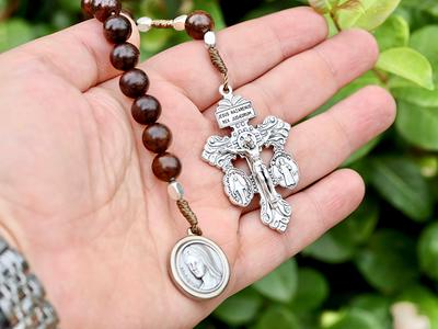 Pardon Crucifix Rosary, Wood Medjugorje Gold Plated Rosary. St Benedict &  Miraculous Medal Queen Of Peace Rosary - Yahoo Shopping