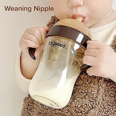 Thyseed Weaning Baby Bottles Wide Neck Breastmilk Storage Bottle for  Breastfeeding Babies Newborn Essentials Toddler Gift Set Infant Formula  Feeding