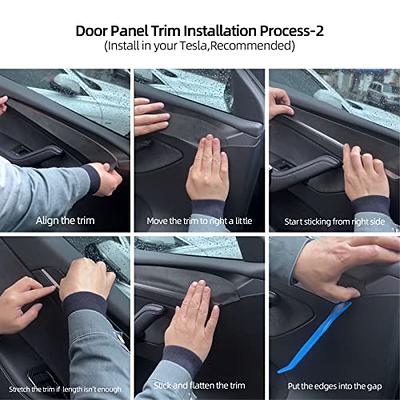 Alfanxi Dashboard Wrap Cover & Inner Front Door Trim Panel Armrest