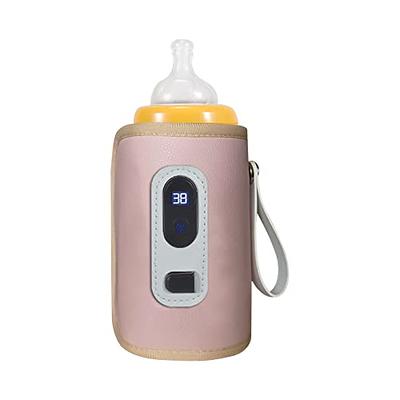 Portable Baby Bottle Warmer, Travel Bottle Warmer on The Go, 2-5 Min Fast  Bottle Warmer for Breastmilk Baby Formula, Wireless Rechargeable Car Bottle