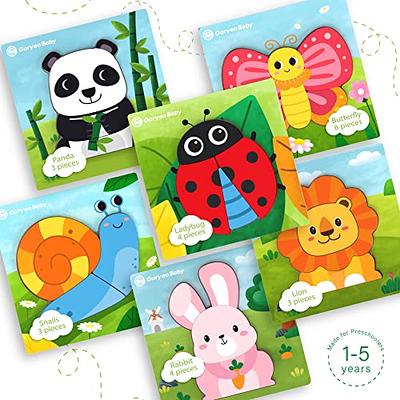 Wooden Puzzles for Toddlers 1-3  Wood Puzzles for Kids Ages 3-5