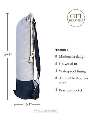 Auolis Yoga Mat Bag for Women - Minimalist Large Yoga Mat Carrier