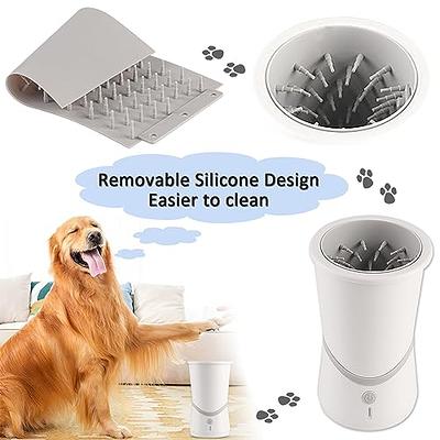 Pet Foot Washer Silicone Portable Dog Paw Cleaner Cup With Cleaning Brush  Detachable Pet Grooming Brush Pet Clean Supplies