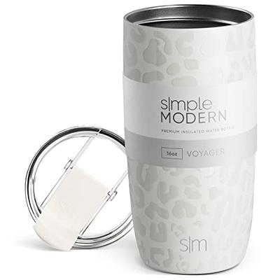 SIM Pink 20 Fluid Ounces Voyager Insulated Stainless Steel Tumbler with  Straw