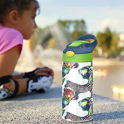 Hydrapeak Mini BPA Free Kids Water Thermos with Straw Lid 14oz - Stainless  Steel Vacuum Insulated Toddler Water Bottle for Girls and Boys