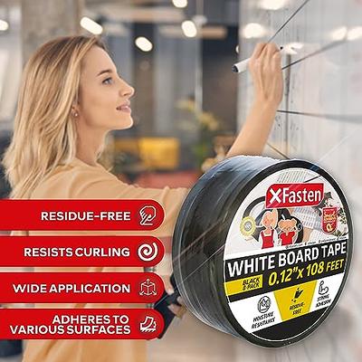  WSPER 6 Rolls 1/8 Thin Pinstripe Tape Self-Adhesive Graphic  Chart Tape for Marking Gridding Tapes Lines on Dry Erase Whiteboard, 131  Feet per roll : Office Products