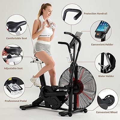 leikefitness Fan Exercise Bike Upright AirBike Indoor Cycling