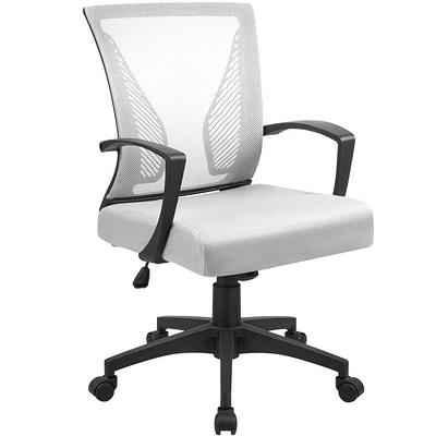 Vinsetto Ergonomic Home Office Chair High Back Armchair Computer Desk  Recliner with Footrest, Mesh Back, Lumbar Support and Wheels, Grey