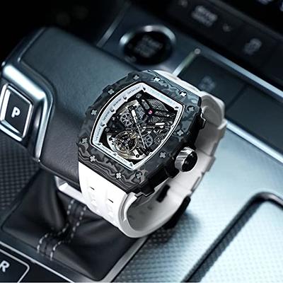 Watch Skeleton Luxury Transparent  Luxury Watch Tonneau Automatic