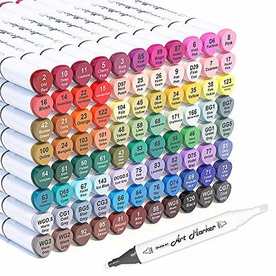 Art Markers, 84 Colors Alcohol Based Ink Broad&Fine Dual Tip Permanent Markers  Pen Set with Case for Kids Professional Artist Coloring Drawing Sketching  Outlining Marking - Yahoo Shopping