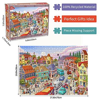 Jigsaw Puzzles for Adults 1000 Piece Puzzle for Adults 1000 Pieces Puzzle  1000 Pieces-Small Town Life - Yahoo Shopping