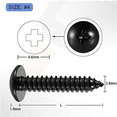 8 x 1 3/16-Inch Wood Screws Carbon Steel Phillips Self Tapping