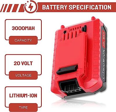  3000mAh 20V Replacement Battery with Charger for