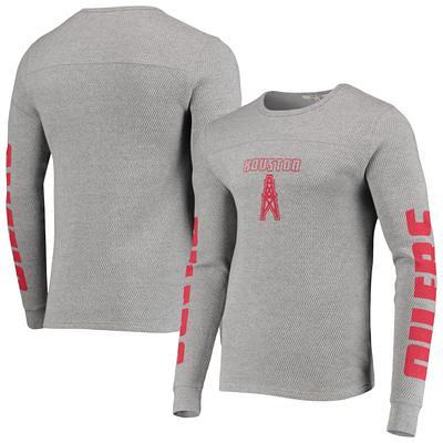 Women's New Era Heathered Gray Houston Oilers Throwback