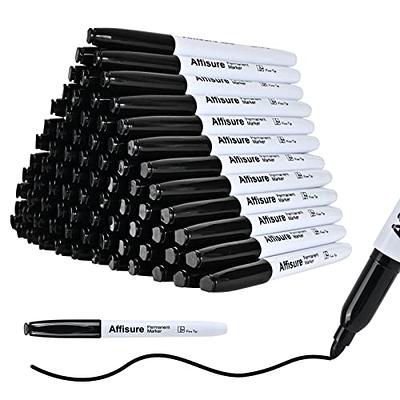 Buecs Permanent Markers, 128 Count Black Permanent Markers, Fine Point,  Waterproof & Smear Proof Markers, Quick Drying, Office Supplies for School,  Office, Home - Yahoo Shopping