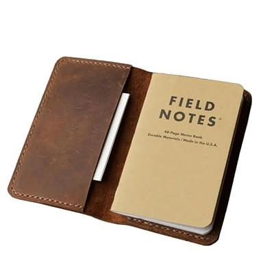 Original Field Notes 3 Pack / Old Church Works - Leather Notebook Covers -  Leather Notebook Covers for a5 Moleskine Journals and Field Notes Notebooks