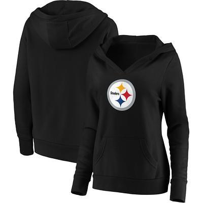 Women's Fanatics Branded Black Pittsburgh Steelers Primary Team Logo V-Neck  Pullover Hoodie - Yahoo Shopping