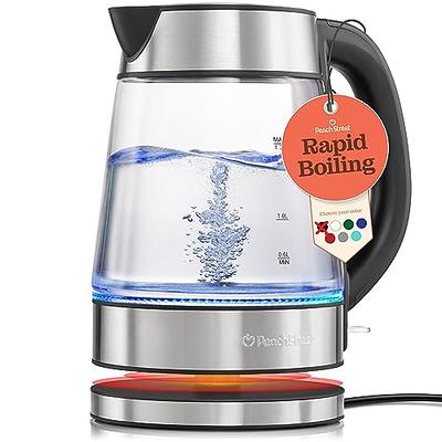  ASCOT Electric Kettle, Glass Electric Tea Kettle Gifts for  Men/Women/Family 1.5L 1500W Borosilicate Glass Tea Heater, with Auto  Shut-Off and Boil-Dry Protection (Polar White): Home & Kitchen