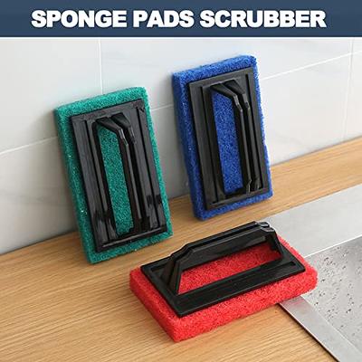 3pcs Pool Scrubber with Handle, Sponge Heavy Duty Cleaning Hand-Held  Swimming Pool Brush with Scrubber Replacement Pads Sponge Scrub Brush for  Shower Pool, Bathtubs, Bathroom Tiles - Yahoo Shopping