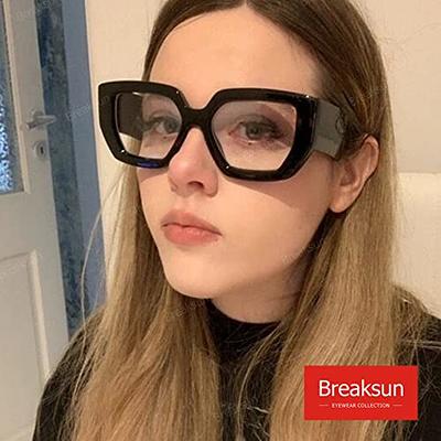  Breaksun Fashion Big Square Sunglasses for Women Men