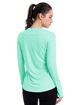 Women's UPF 50+ UV Sun Protection Shirt Outdoor Performance Long Sleeve  Rash Guard Shirts for Hiking,Swim,Fishing (Light Green,M) - Yahoo Shopping