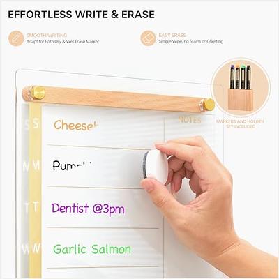 Desktop Black Glass Weekly Planner Dry Erase Whiteboard with Detachable  Wood Stand,Small Portable Week Calendar to Do List White Board 12x6 for  Office, Home, Schools, Marker&Eraser Included, Yeoux - Yahoo Shopping