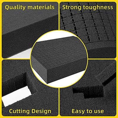 4 PCS Pick Apart Foam Insert Pluck Pre Square Sheet Foam with