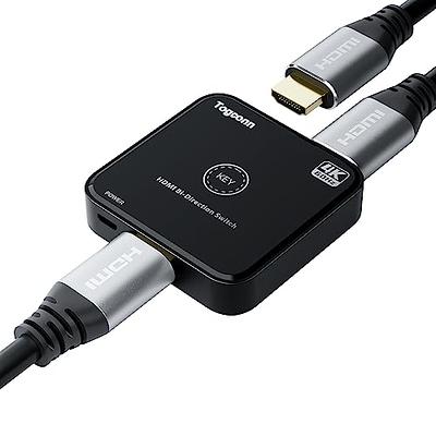 HDMI Switch,4K@60hz HDMI Splitter,HDMI Switcher 2 in 1 Out, HDMI Switch  Splitter