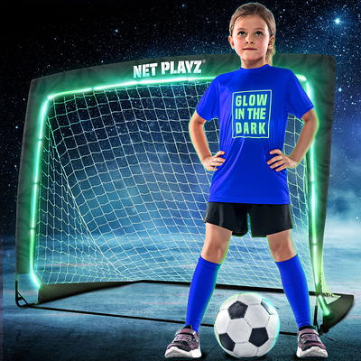 Soccer Goals (Glow in The Dark) Kids Pop-up Soccer Net Football