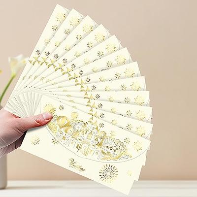 Amazon.com : AVERZELLA 12PCS Wedding Red Envelopes Money Envelopes for Cash  Gifts,Red Envelope for Wedding with Laser Cut & Embossed Gold Flap,Fancy  Gold Envelopes Gift Envelopes for Marriage Newlyweds Bride Groom :