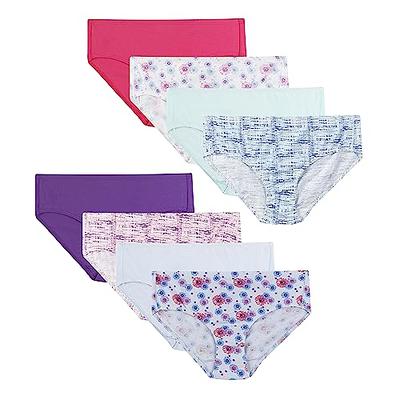 Hanes Women's Ultimate Cotton Comfort Hi Cut Panties 4-Pack, Size 6/M -  Pink