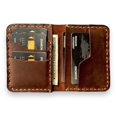 FOXHACKLE Minimalist Slim Wallet for Men with RFID Blocking Front Pocket  Leather Mens Wallets, Genuine Leather Wallet for Men, Handmade Full Grain