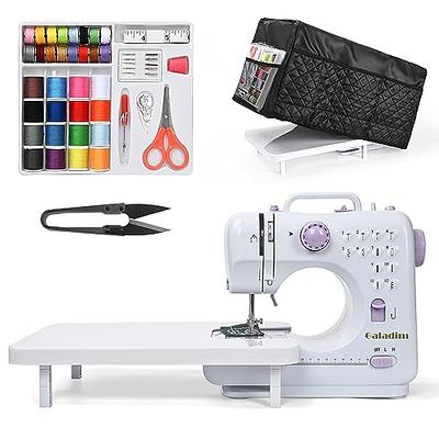 Mini Sewing Machine for Beginners (Includes Cover with Storage Pockets,  Extension Table And Sewing supplies set) by Galadim GD-051-A2 - Yahoo  Shopping