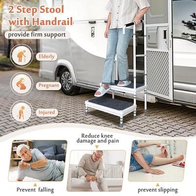 Lightweight Foldable Step Stool - Holds Up to 300lbs by Utopia