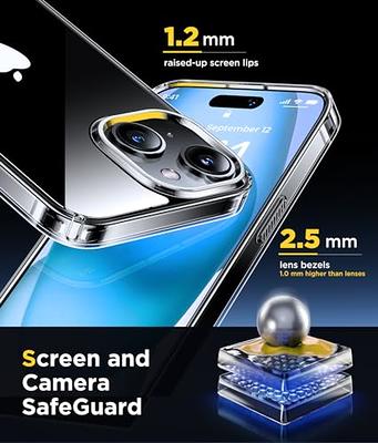 CANSHN Clear Designed for iPhone 11 Pro Max Case, [Military Drop Protection] [Not Yellowing] Shockproof Protective Phone Case with Soft TPU Bumper